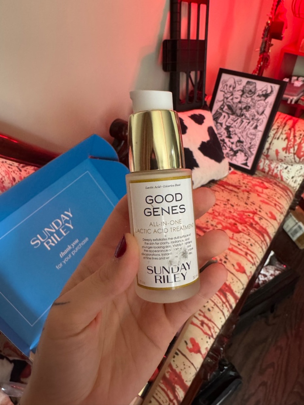 Sunday Riley Good Genes Lactic Acid Treatment - White & Gold Bottle - MINI SIZE